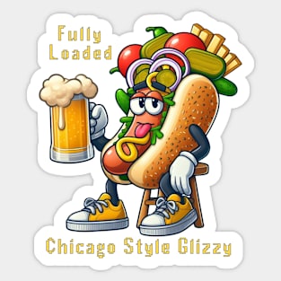 CHICAGO GLIZZY FULLY LOADED GLIZZY GOBBLER Sticker